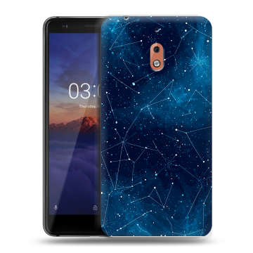 Силиконовый чехол на Nokia 2.1 с принтом Космос звезды