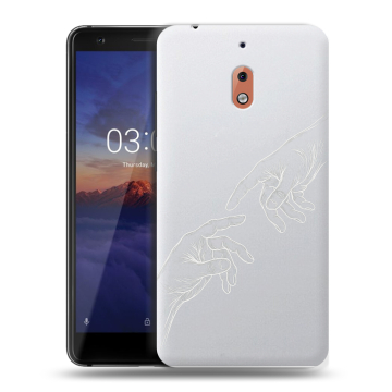 Силиконовый чехол на Nokia 2.1 с принтом Сотворение мира