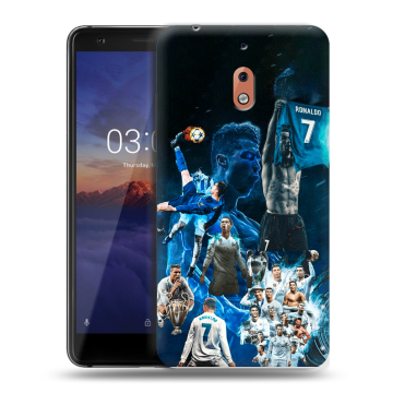 Силиконовый чехол на Nokia 2.1 с принтом Реал Роналдо