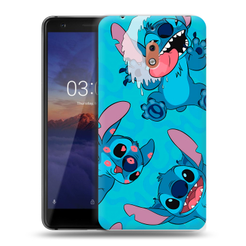 Силиконовый чехол на Nokia 2.1 с принтом Лило и Стич Силиконовый чехол на Nokia 2.1 с принтом Лило и Стич