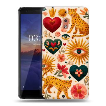 Силиконовый чехол на Nokia 2.1 с принтом Модный принт