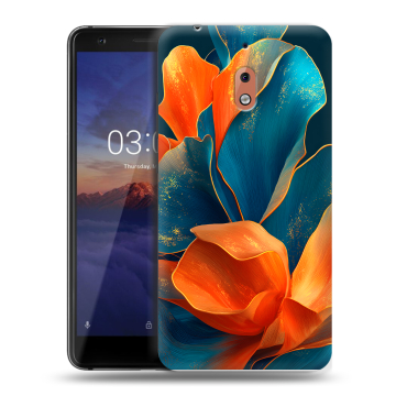 Силиконовый чехол на Nokia 2.1 с принтом Цветы