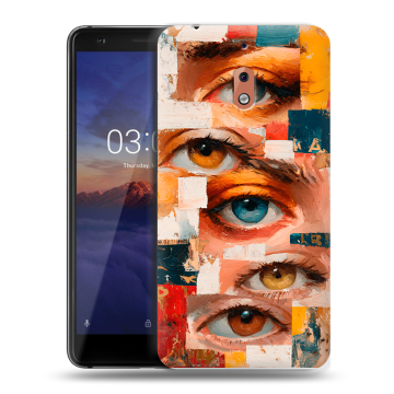 Силиконовый чехол на Nokia 2.1 с принтом Модный принт