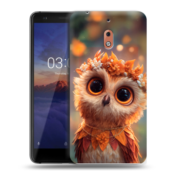 Силиконовый чехол на Nokia 2.1 с принтом Милая сова