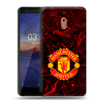 Силиконовый чехол на Nokia 2.1 с принтом Manchester United