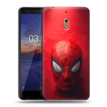 Силиконовый чехол на Nokia 2.1 с принтом Spiderman Человек паук Силиконовый чехол на Nokia 2.1 с принтом Spiderman Человек паук