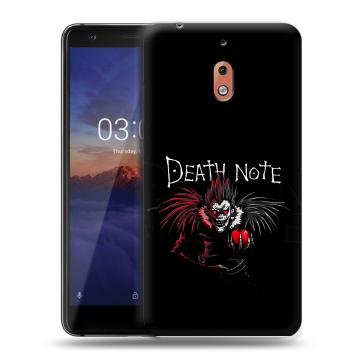Силиконовый чехол на Nokia 2.1 с принтом Death note Тетрадь смерти
