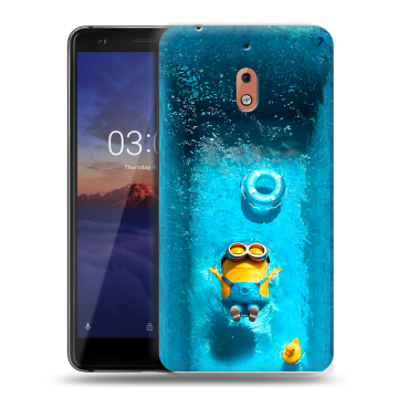 Силиконовый чехол на Nokia 2.1 с принтом Миньоны