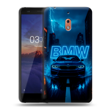 Силиконовый чехол на Nokia 2.1 с принтом BMW БМВ Силиконовый чехол на Nokia 2.1 с принтом BMW БМВ