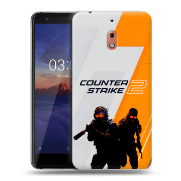 Силиконовый чехол на Nokia 2.1 с принтом Counter Strike Силиконовый чехол на Nokia 2.1 с принтом Counter Strike