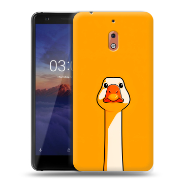 Силиконовый чехол на Nokia 2.1 с принтом Смешная утка