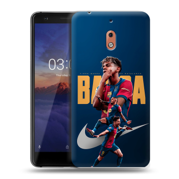 Силиконовый чехол на Nokia 2.1 с принтом Барселона Barca Yamal Силиконовый чехол на Nokia 2.1 с принтом Барселона Barca Yamal