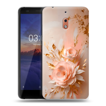 Силиконовый чехол на Nokia 2.1 с принтом женский