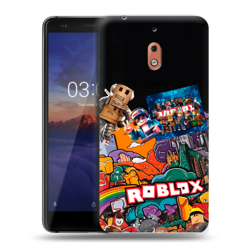 Силиконовый чехол на Nokia 2.1 с принтом Roblox Роблокс Силиконовый чехол на Nokia 2.1 с принтом Roblox Роблокс