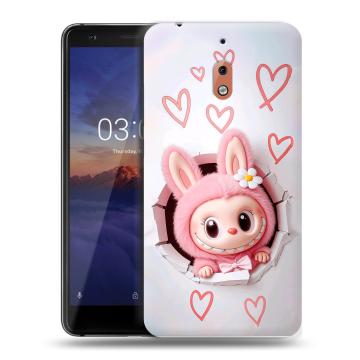 Силиконовый чехол на Nokia 2.1 с принтом Labubu Лабубу Силиконовый чехол на Nokia 2.1 с принтом Labubu Лабубу
