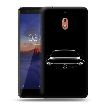 Силиконовый чехол на Nokia 2.1 с принтом Mercedes Мерседес Силиконовый чехол на Nokia 2.1 с принтом Mercedes Мерседес