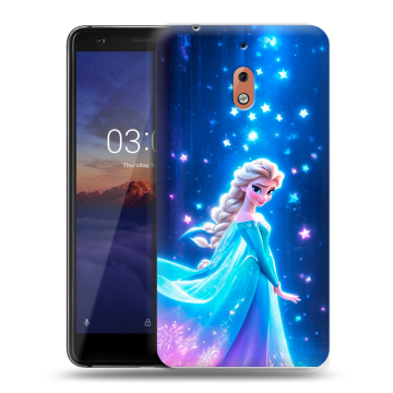 Силиконовый чехол на Nokia 2.1 с принтом Холодное сердце Frozen Силиконовый чехол на Nokia 2.1 с принтом Холодное сердце Frozen