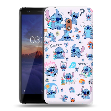 Силиконовый чехол на Nokia 2.1 с принтом Лило и Стич Силиконовый чехол на Nokia 2.1 с принтом Лило и Стич