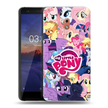 Силиконовый чехол на Nokia 2.1 с принтом My little pony Дружба чудо