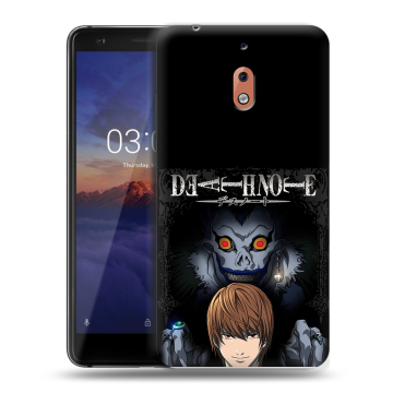 Силиконовый чехол на Nokia 2.1 с принтом Death note Тетрадь смерти