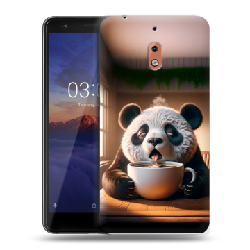 Силиконовый чехол на Nokia 2.1 с принтом смешная панда