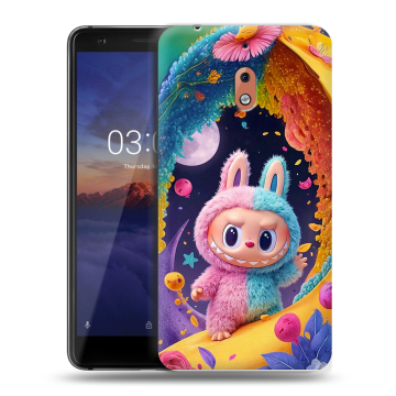 Силиконовый чехол на Nokia 2.1 с принтом Labubu Лабубу