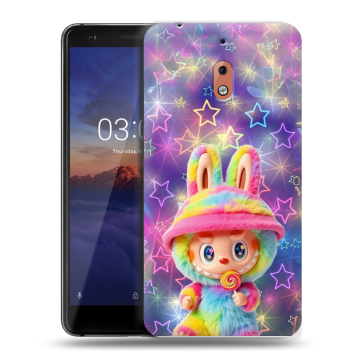 Силиконовый чехол на Nokia 2.1 с принтом Labubu Лабубу Силиконовый чехол на Nokia 2.1 с принтом Labubu Лабубу
