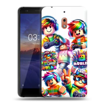 Силиконовый чехол на Nokia 2.1 с принтом Roblox Роблокс Силиконовый чехол на Nokia 2.1 с принтом Roblox Роблокс