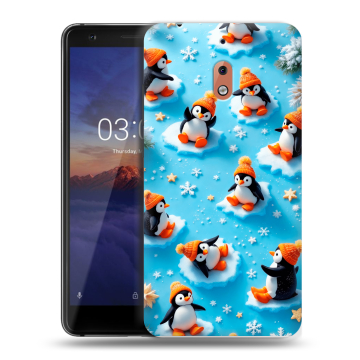 Силиконовый чехол на Nokia 2.1 с принтом Новый год