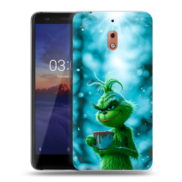 Силиконовый чехол на Nokia 2.1 с принтом Новый год гринч