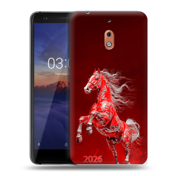 Силиконовый чехол на Nokia 2.1 с принтом Новый год