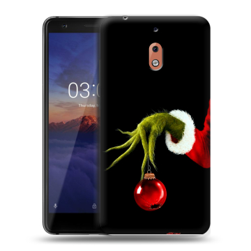 Силиконовый чехол на Nokia 2.1 с принтом Новый год Гринч