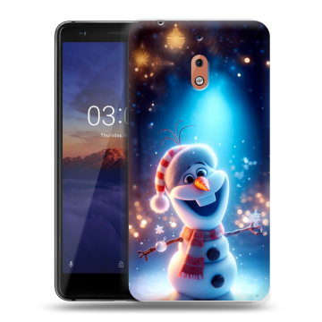 Силиконовый чехол на Nokia 2.1 с принтом Новый год