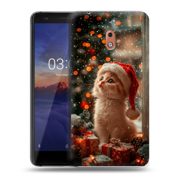 Силиконовый чехол на Nokia 2.1 с принтом Новый год