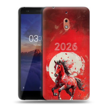 Силиконовый чехол на Nokia 2.1 с принтом Новый год