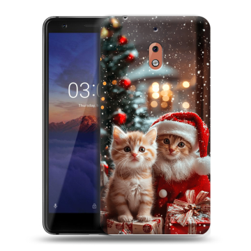 Силиконовый чехол на Nokia 2.1 с принтом Новый год