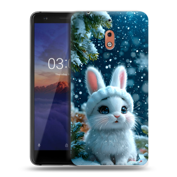Силиконовый чехол на Nokia 2.1 с принтом Новый год