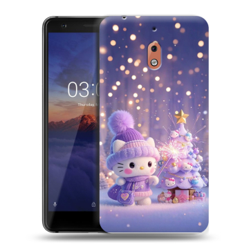 Силиконовый чехол на Nokia 2.1 с принтом Новый год Силиконовый чехол на Nokia 2.1 с принтом Новый год