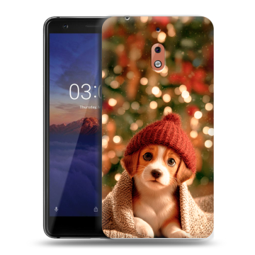 Силиконовый чехол на Nokia 2.1 с принтом Новый год