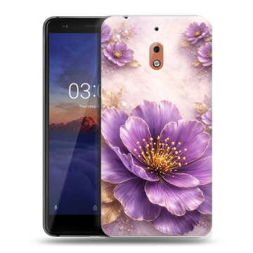 Силиконовый чехол на Nokia 2.1 с принтом женский