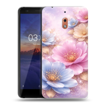Силиконовый чехол на Nokia 2.1 с принтом женский