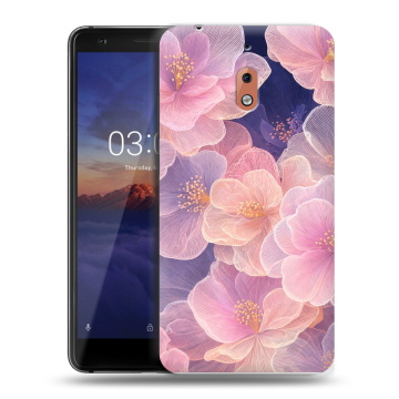 Силиконовый чехол на Nokia 2.1 с принтом женский