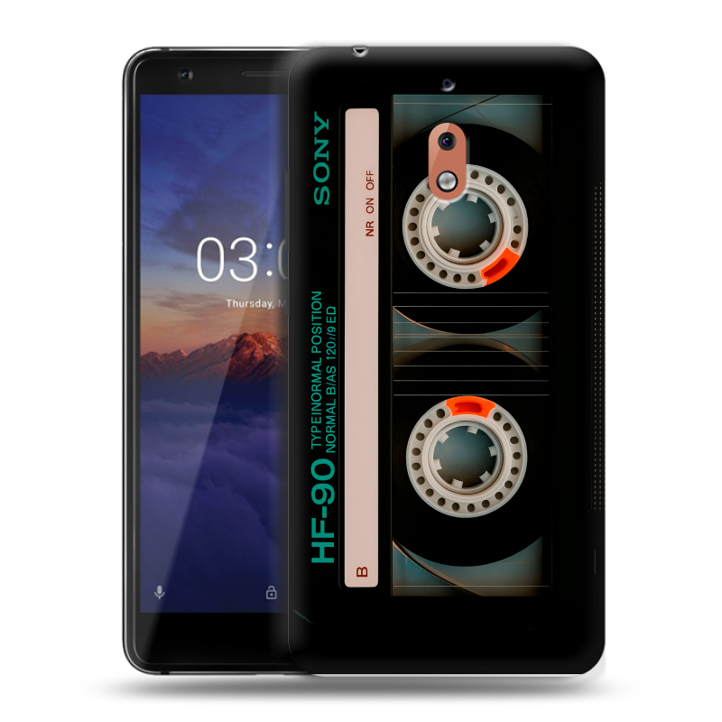 Силиконовый чехол на Nokia 2.1 с принтом Кассета Силиконовый чехол на Nokia 2.1 с принтом Кассета