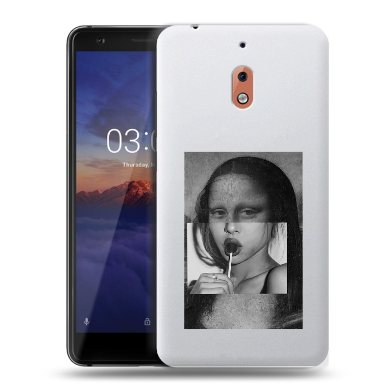 Силиконовый чехол на Nokia 2.1 с принтом Мона Лиза Силиконовый чехол на Nokia 2.1 с принтом Мона Лиза