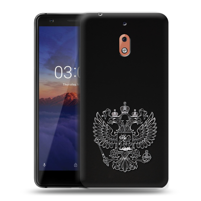 Силиконовый чехол на Nokia 2.1 с принтом Герб России Силиконовый чехол на Nokia 2.1 с принтом Герб России
