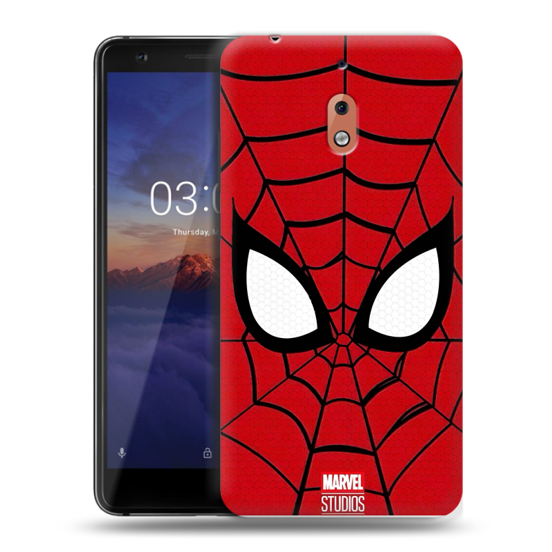 Силиконовый чехол на Nokia 2.1 с принтом человек паук spiderman Силиконовый чехол на Nokia 2.1 с принтом человек паук spiderman