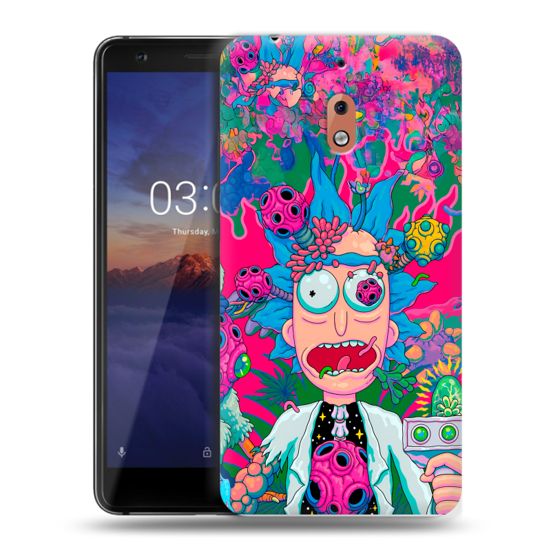 Силиконовый чехол на Nokia 2.1 с принтом Рик и Морти Rick Morty Силиконовый чехол на Nokia 2.1 с принтом Рик и Морти Rick Morty