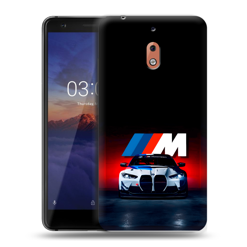 Силиконовый чехол на Nokia 2.1 с принтом БМВ BMW Силиконовый чехол на Nokia 2.1 с принтом БМВ BMW