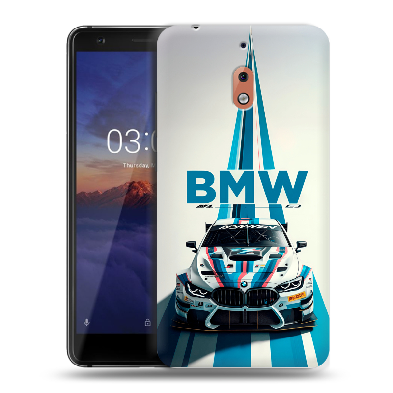 Силиконовый чехол на Nokia 2.1 с принтом БМВ BMW Силиконовый чехол на Nokia 2.1 с принтом БМВ BMW