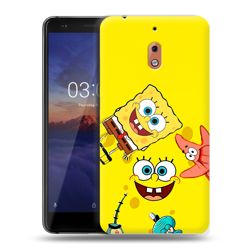 Силиконовый чехол на Nokia 2.1 с принтом Спанч боб Спанчбоб Силиконовый чехол на Nokia 2.1 с принтом Спанч боб Спанчбоб